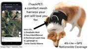 Dependable Cell Phone GPS Tracking Collar Mount Waterproof Pet Locator Size:S