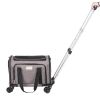 VEVOR Cat Carrier with Wheels, Airline Approved Rolling Pet Carrier with Telescopic Handle and Shoulder Strap, Dog Carrier with Wheels for Pets under