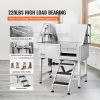 VEVOR 38" Pet Dog Bathing Station w/Ramp, Professional Stainless Steel Dog Grooming Tub w/ Storage Drawer, Floor Grate, Faucet, Dog Bathtub for Large,